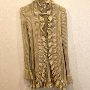 All the ruffles cardigan!